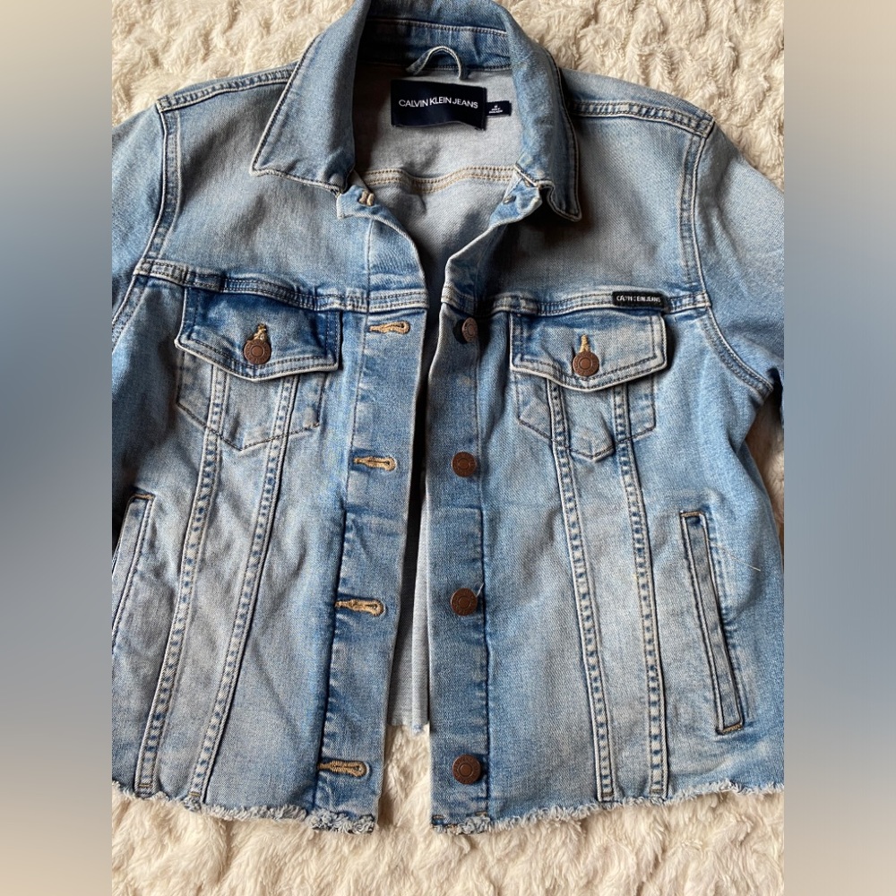 Calvin Klein jean jacket women’s size medium